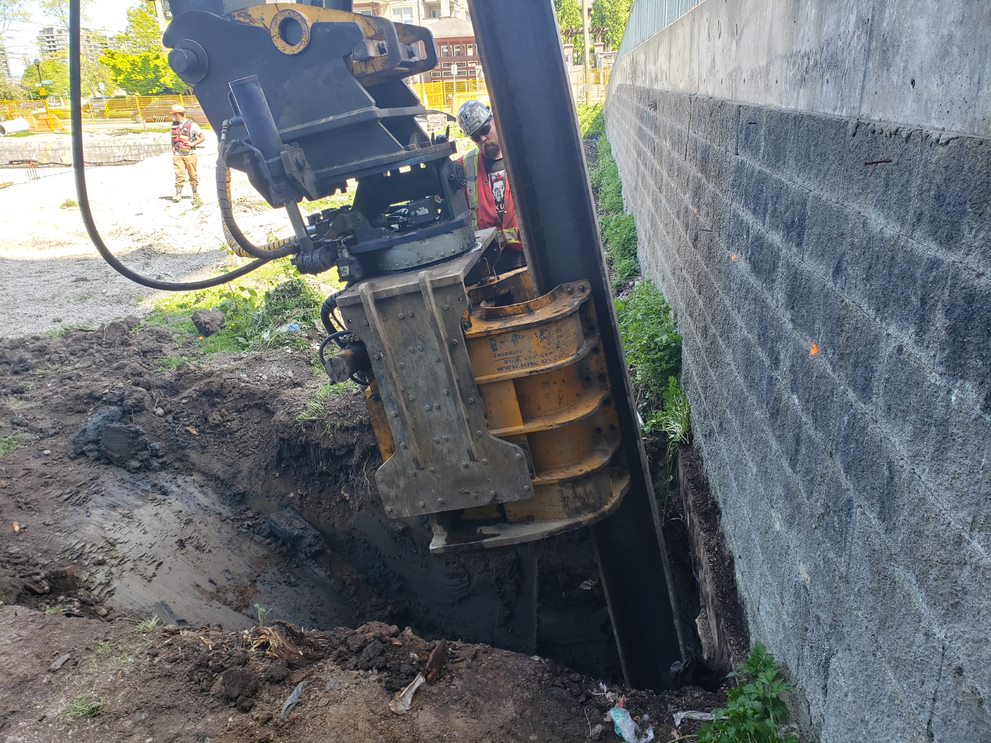 H pile shoring and Underpinning