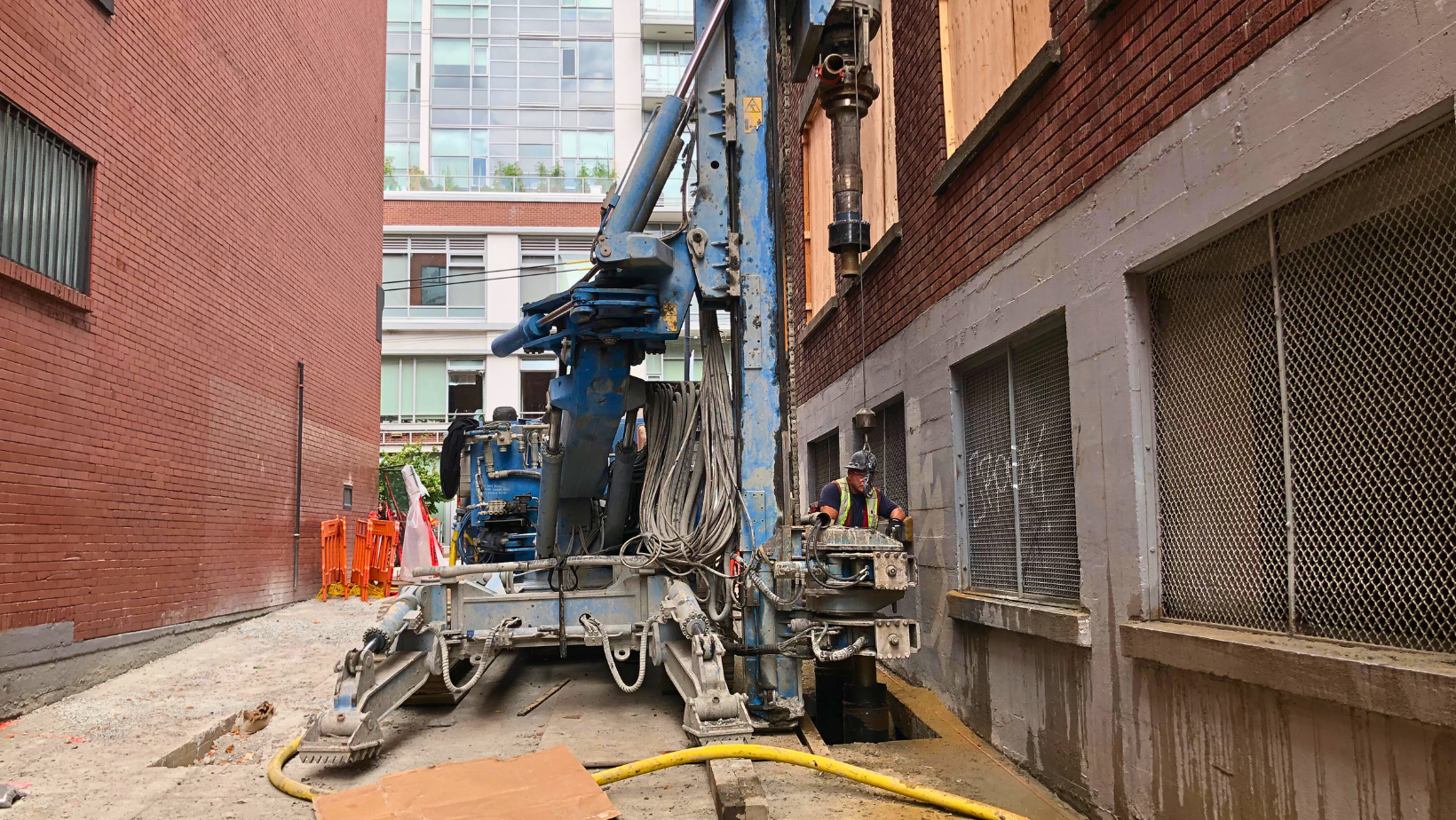 MICRO PILES FOR ROBUST FACADE IN A MIXED-USE BUILDING ON ROBSON STREET